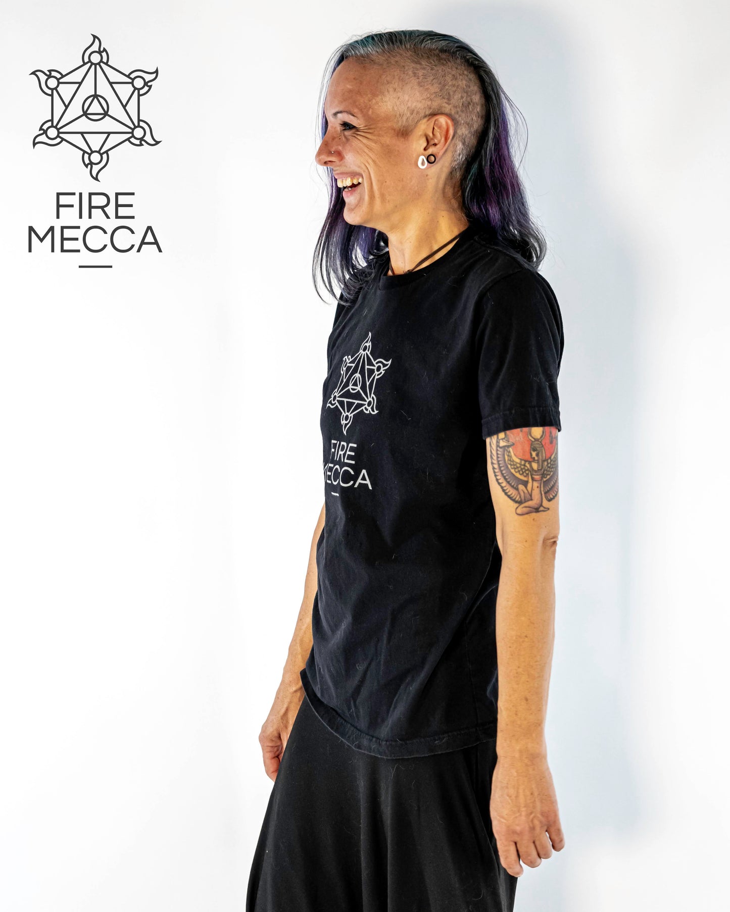 FIRE_MECCA_T-Shirt_100_Cotton_Fire_Resistant_Ink_Performer_Conclave_Flow_Spinning_Circus_Dance_Festivals_Performances_-_Short-Sleeve_T-Shirt