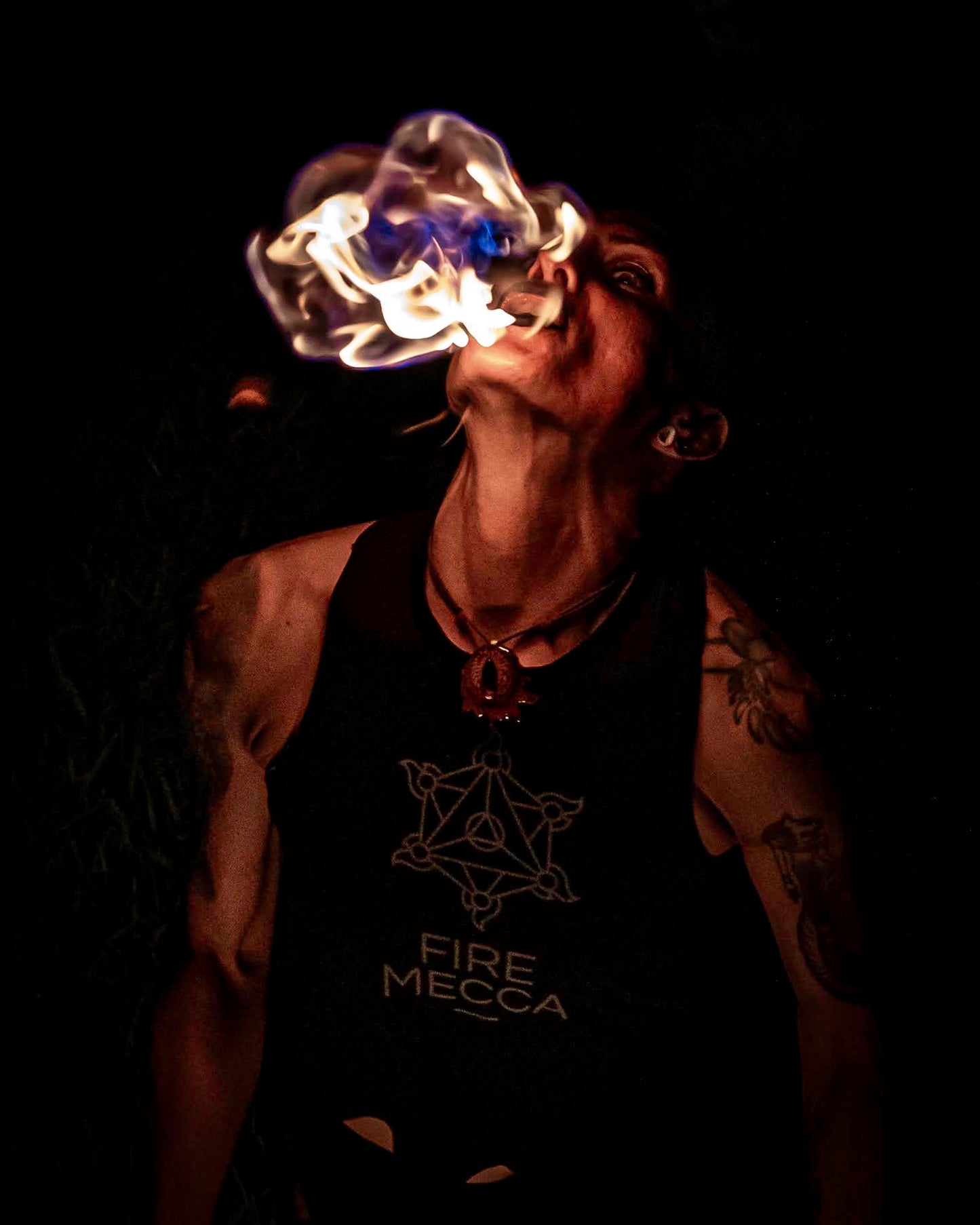 Fire_Eating_Torch_2_Inch_Woven_Kevlar_MoonBlaze_Head_17_Inches_Long_SINGLE_Fire_Breathing_Spitting_Blower_Circus_Flow_Dance_Prop_For_Festivals_Performances_By_FIRE_MECCA