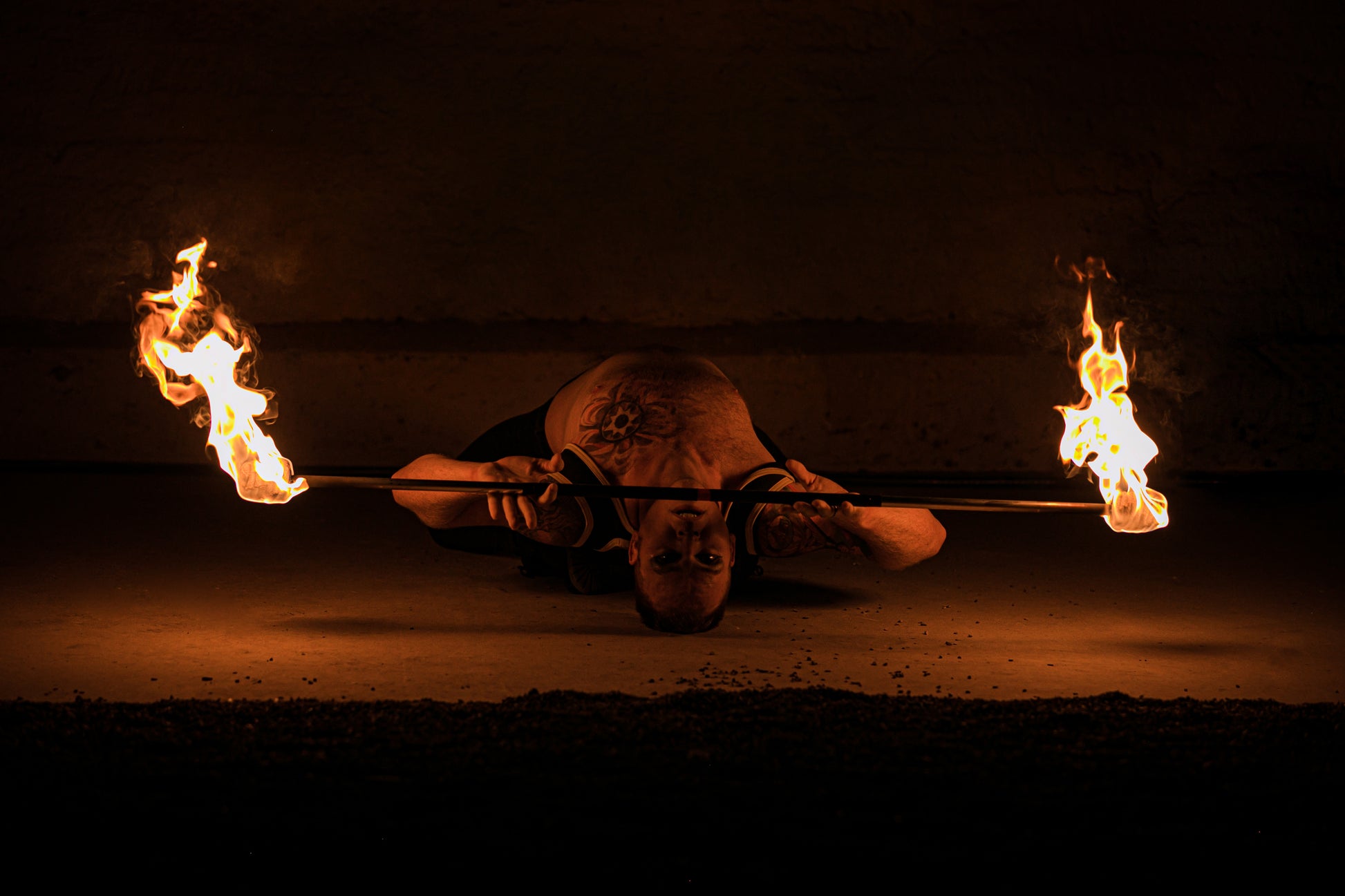 FIRE MECCA Fire Staff – 3 Inch Woven Kevlar MoonBlaze Head – Custom Length – Aluminum Tube Body – Flow, Spinning, Circus, Dance Prop – for Festivals, Ceremonies, & Performances