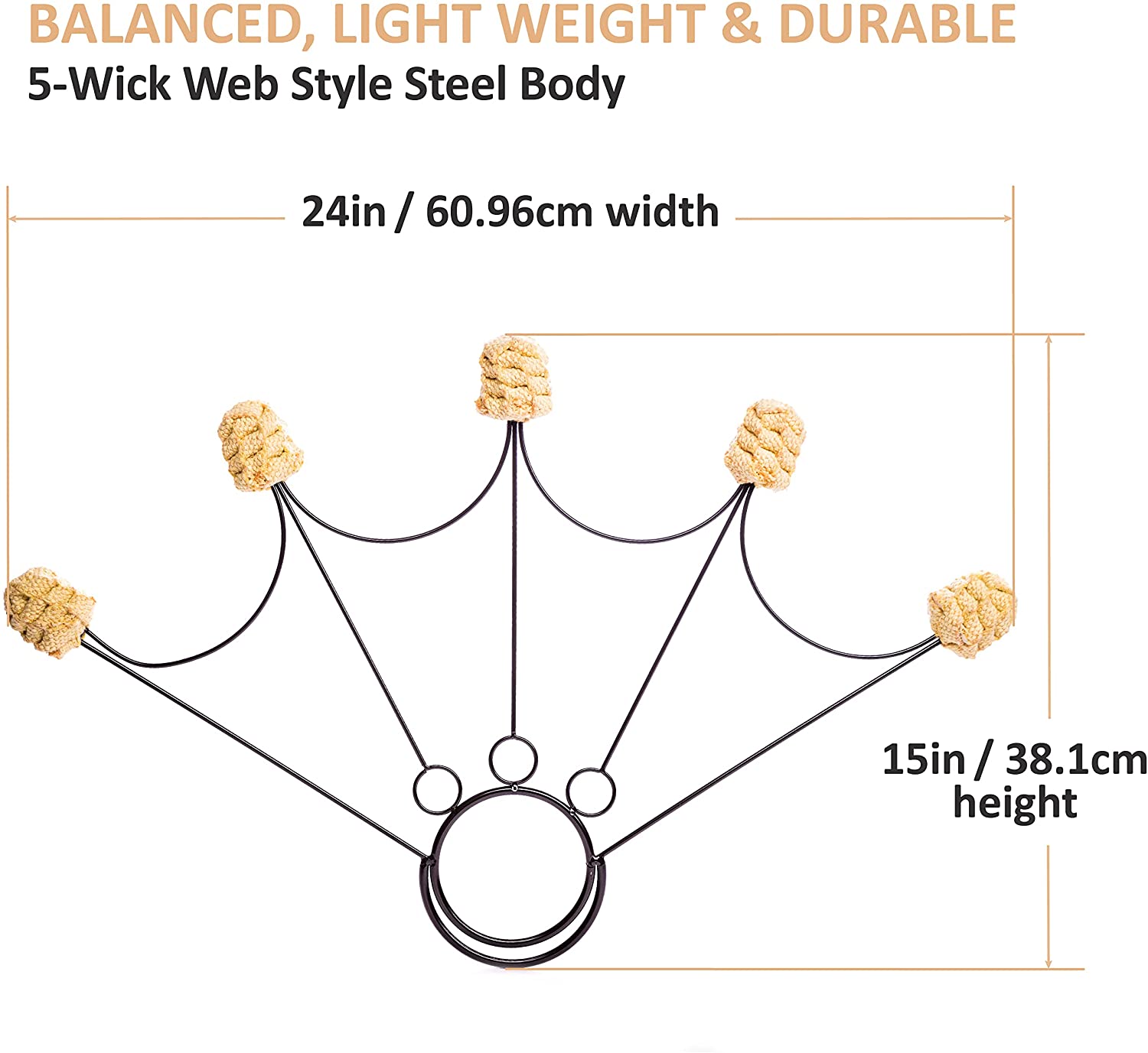 Fire Fans – 5 Wicks by FIRE MECCA