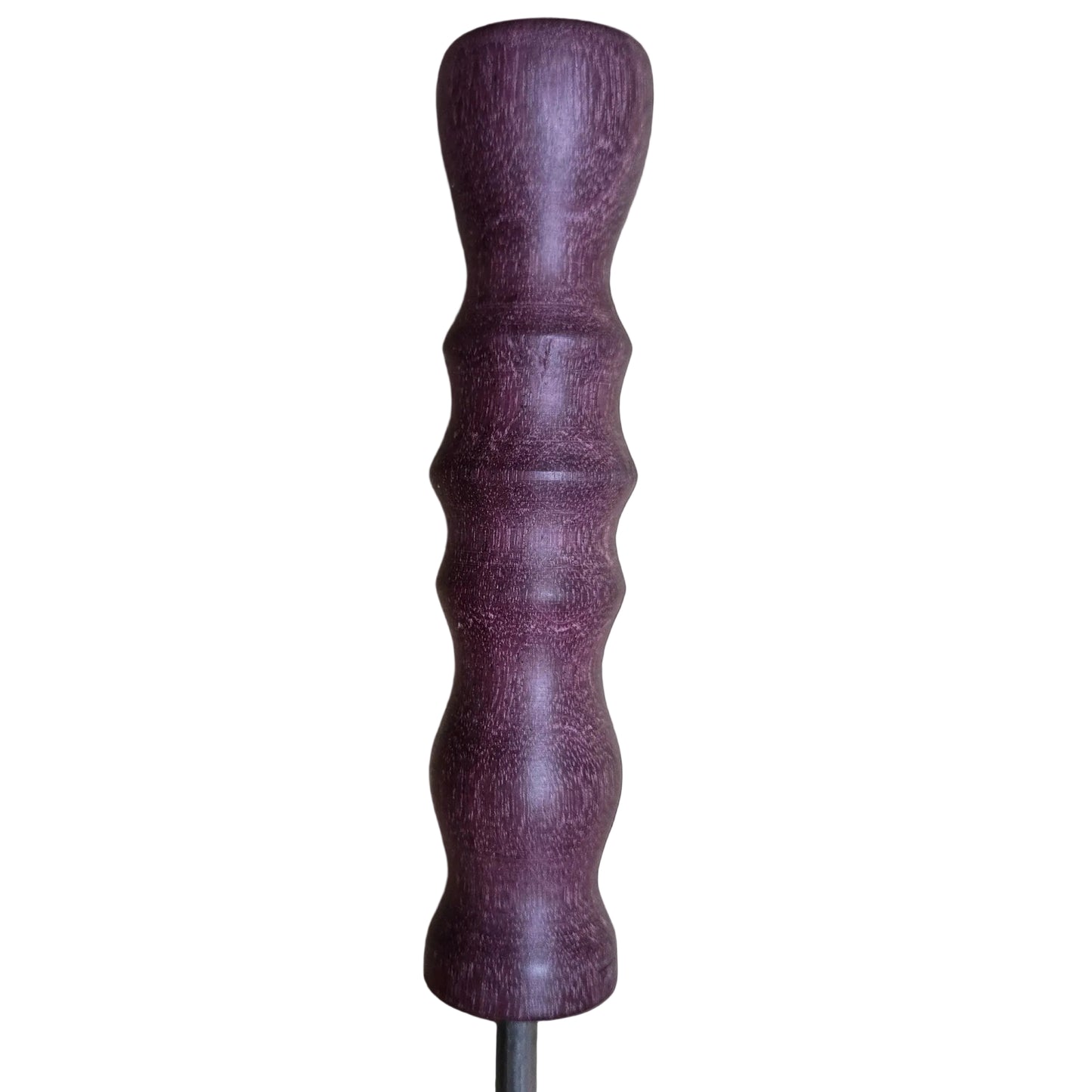 Purple Heart Wooden Handle custom lathed by Crystal Figits