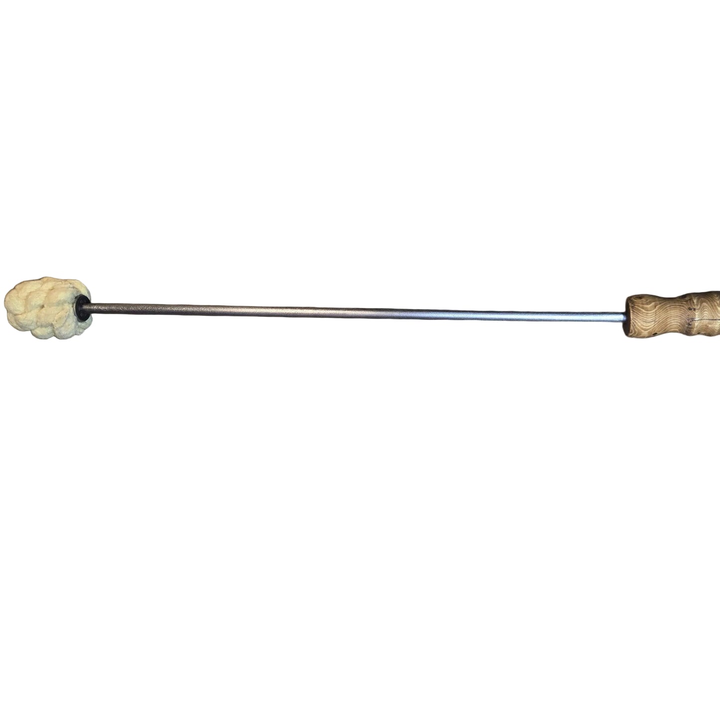 Custom lathed wooden handled fire eating torch by Crystal Figits and Fire Mecca. 