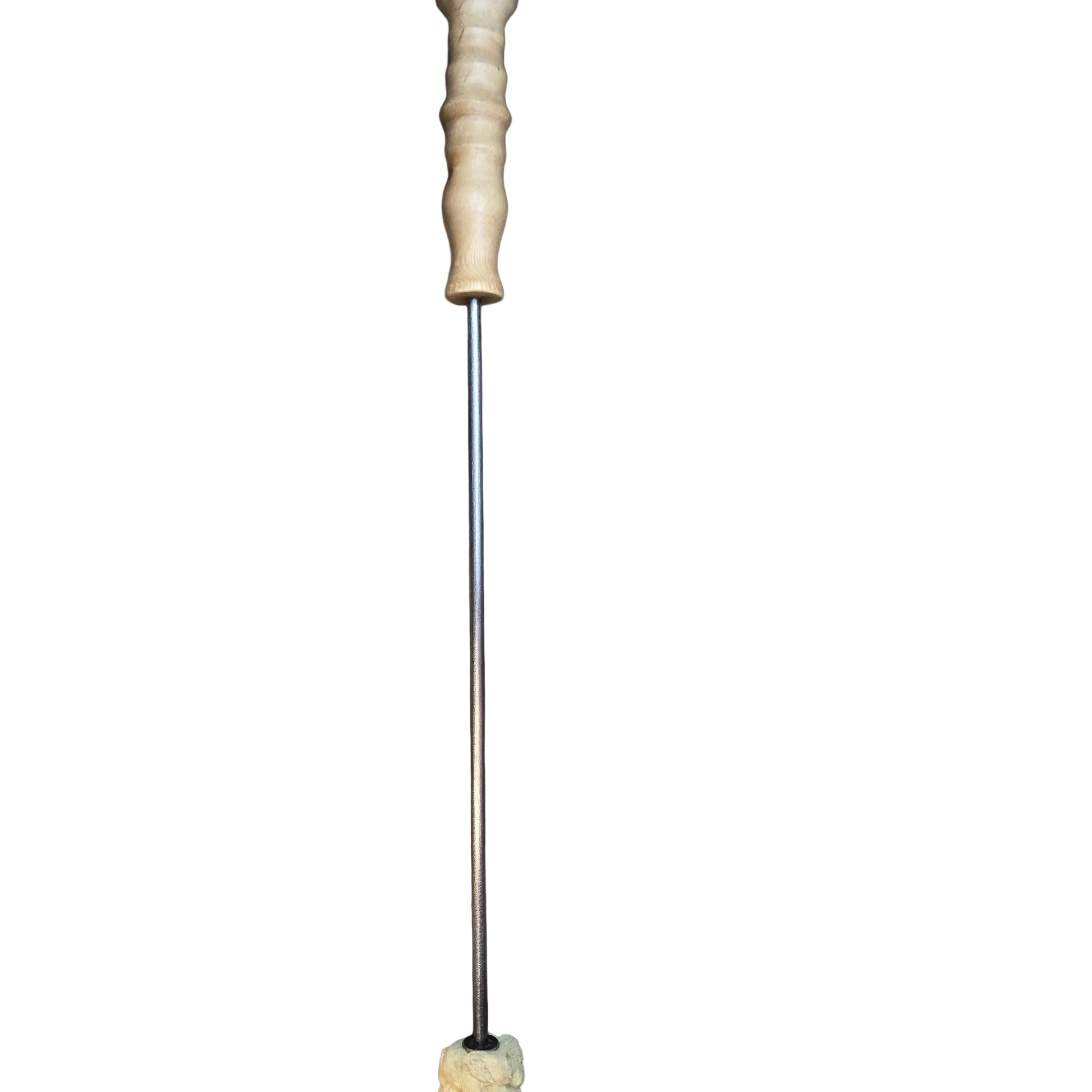 Custom lathed handled fire eating torch from Crystal Figits