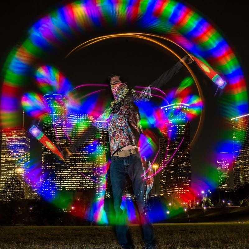 Vortex Poi with Helix Handles