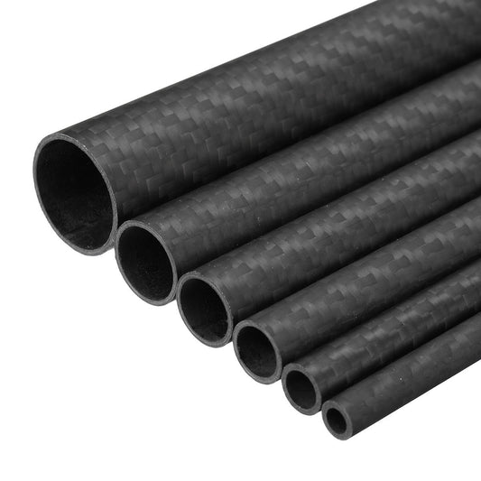 Carbon Fiber Tube - 3K Twill Weave Pattern, Matte Finish