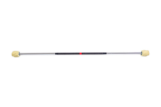 FIRE MECCA Fire Staff – 3 Inch Woven Kevlar MoonBlaze Head – Custom Length – Aluminum Tube Body – Flow, Spinning, Circus, Dance Prop – for Festivals, Ceremonies, & Performances